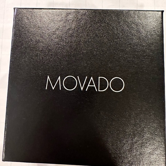 MOVADO Museum Classic Quartz Wristwatch Gold Plated Black. - Picture 2 of 5